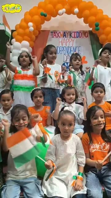 Children celebrating Independence Day